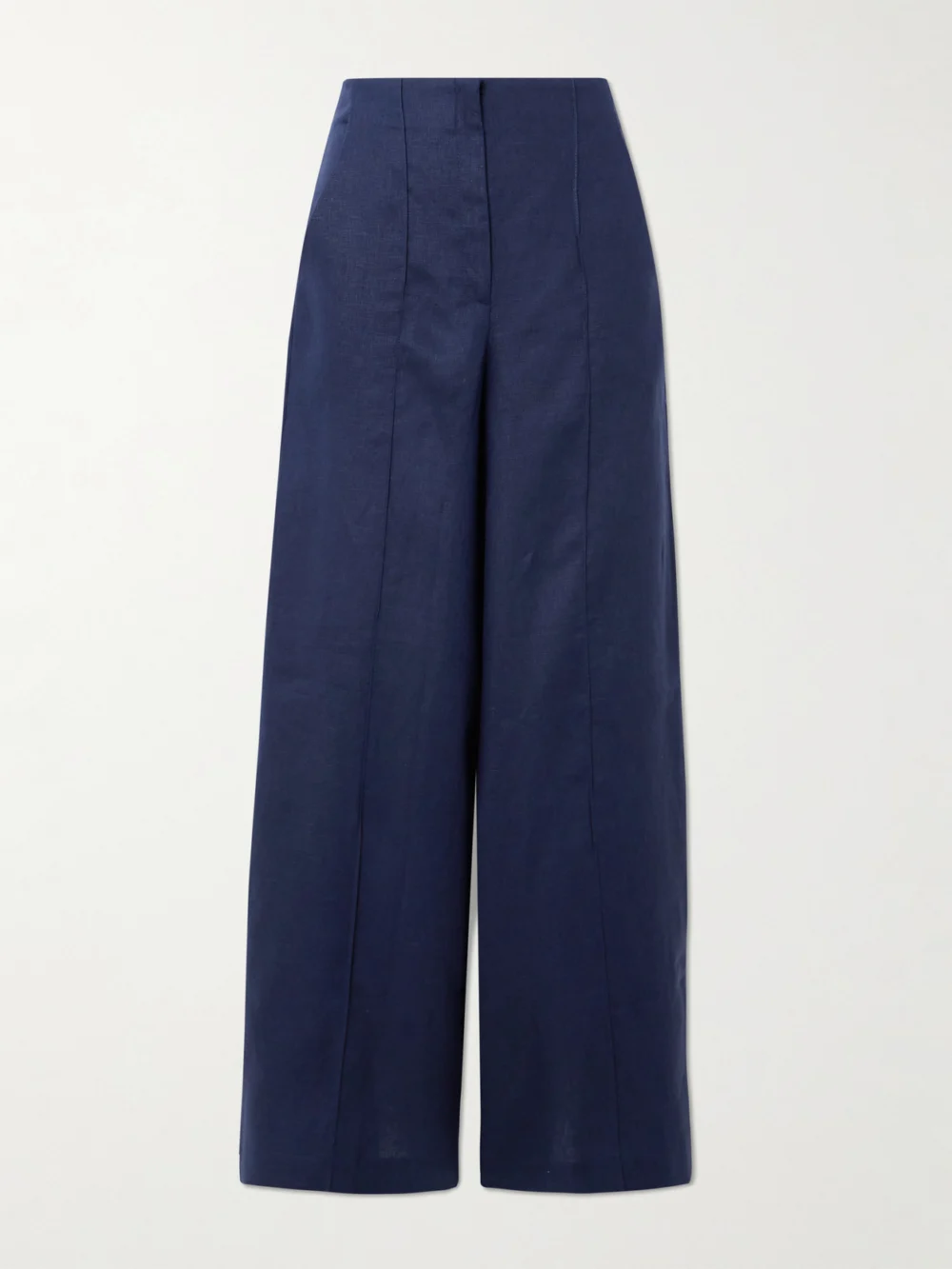 Andres Otalora Encontrarte Linen Wide-leg Pants in navy