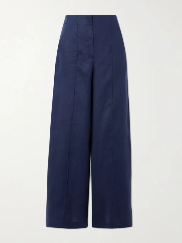 Andres Otalora Encontrarte Linen Wide-leg Pants