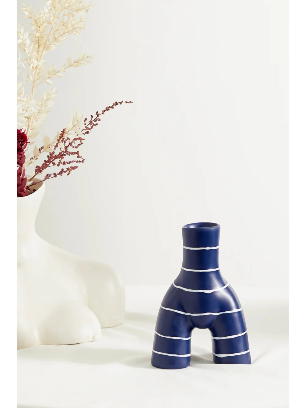 Anissa Kermiche Single L'egg Striped Earthenware Cup, styled view