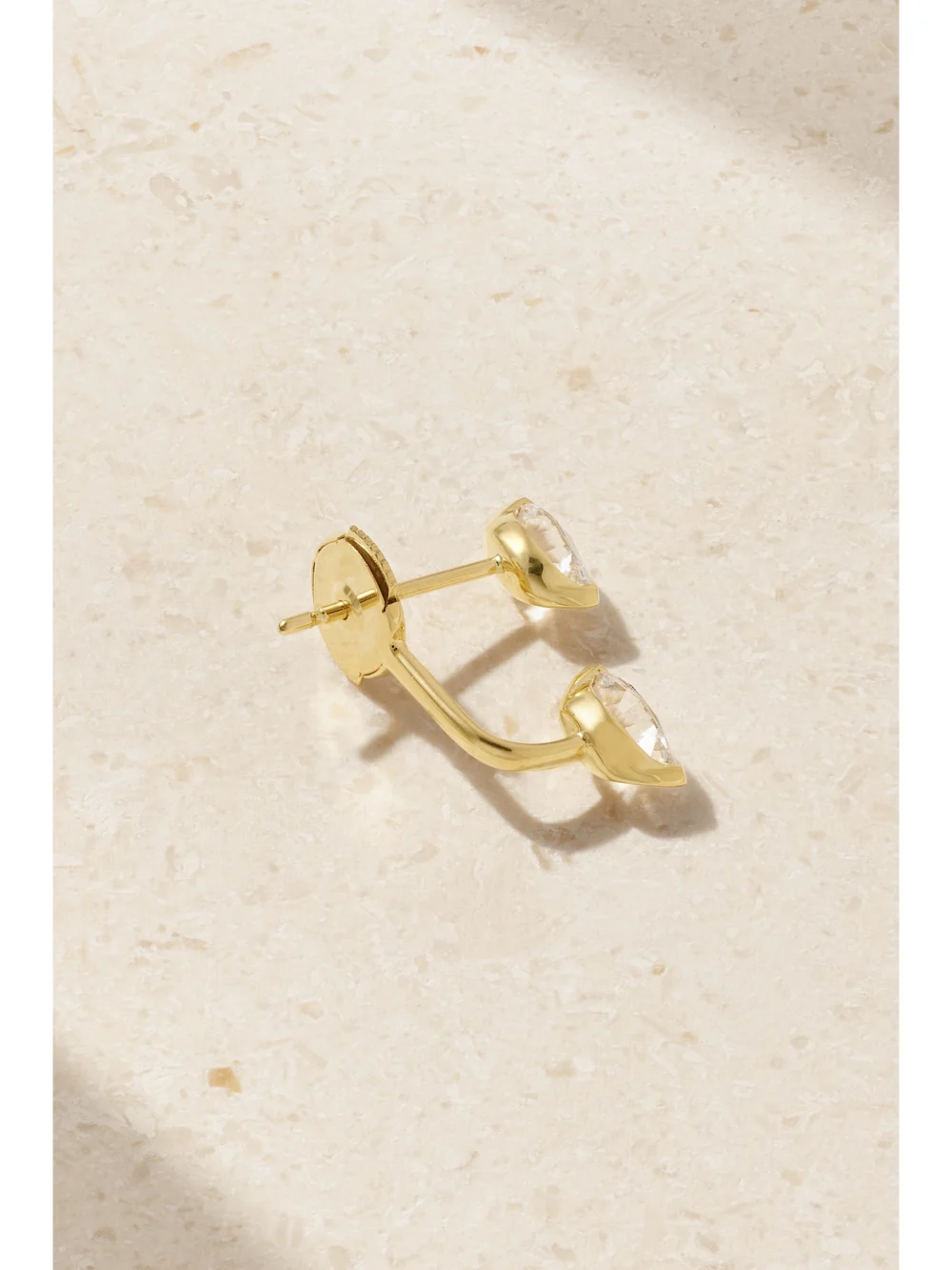 Back view of the Anita Ko Orbit 18-karat Gold Diamond Single Earring