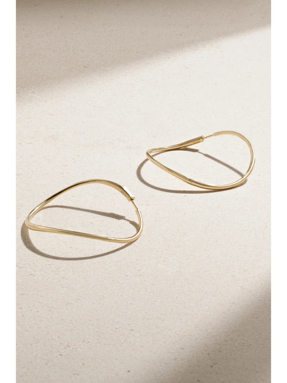 Anita Ko Twisted 18-karat Gold Hoop Earrings