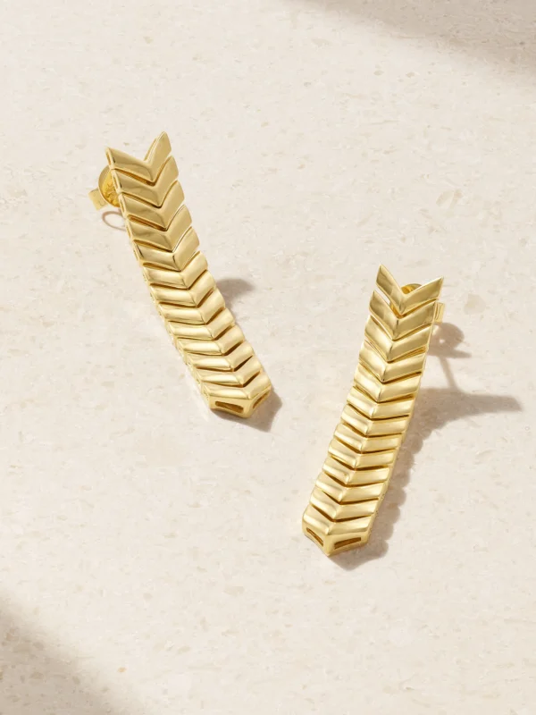 Anita Ko Zipper 18-karat Gold Earrings