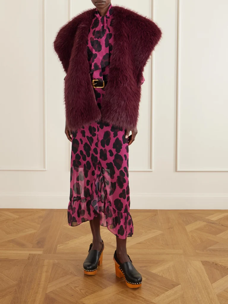Anna Sui Oversized Plush Shawl