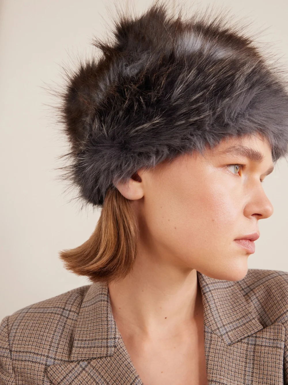 Anna Sui Plush Hat, styled view