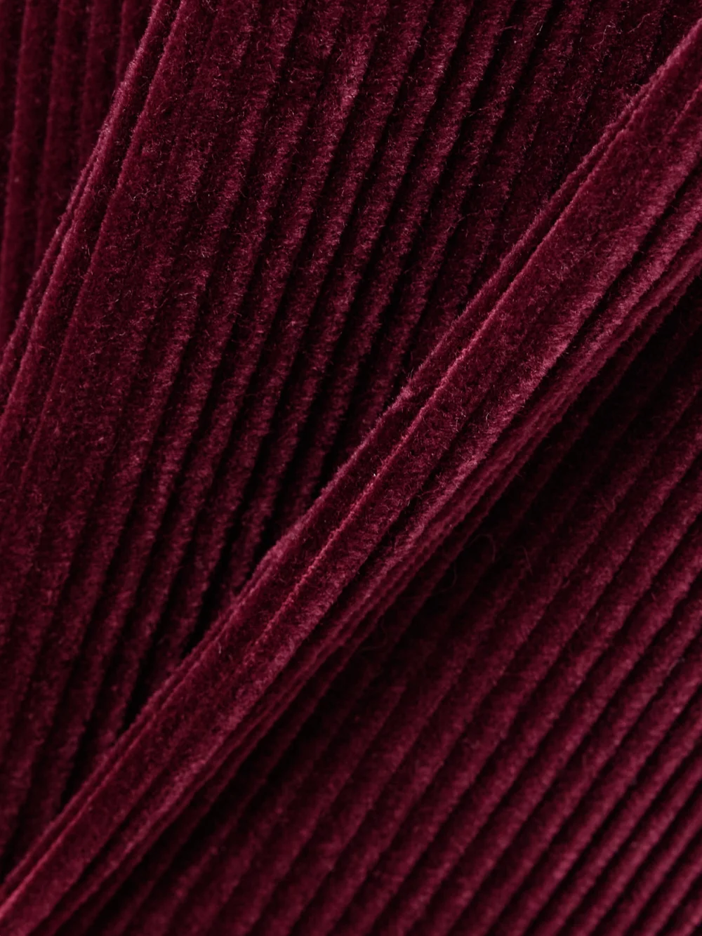 Close-up detail of the Another Tomorrow Organic Cotton-corduroy Straight-leg Pants