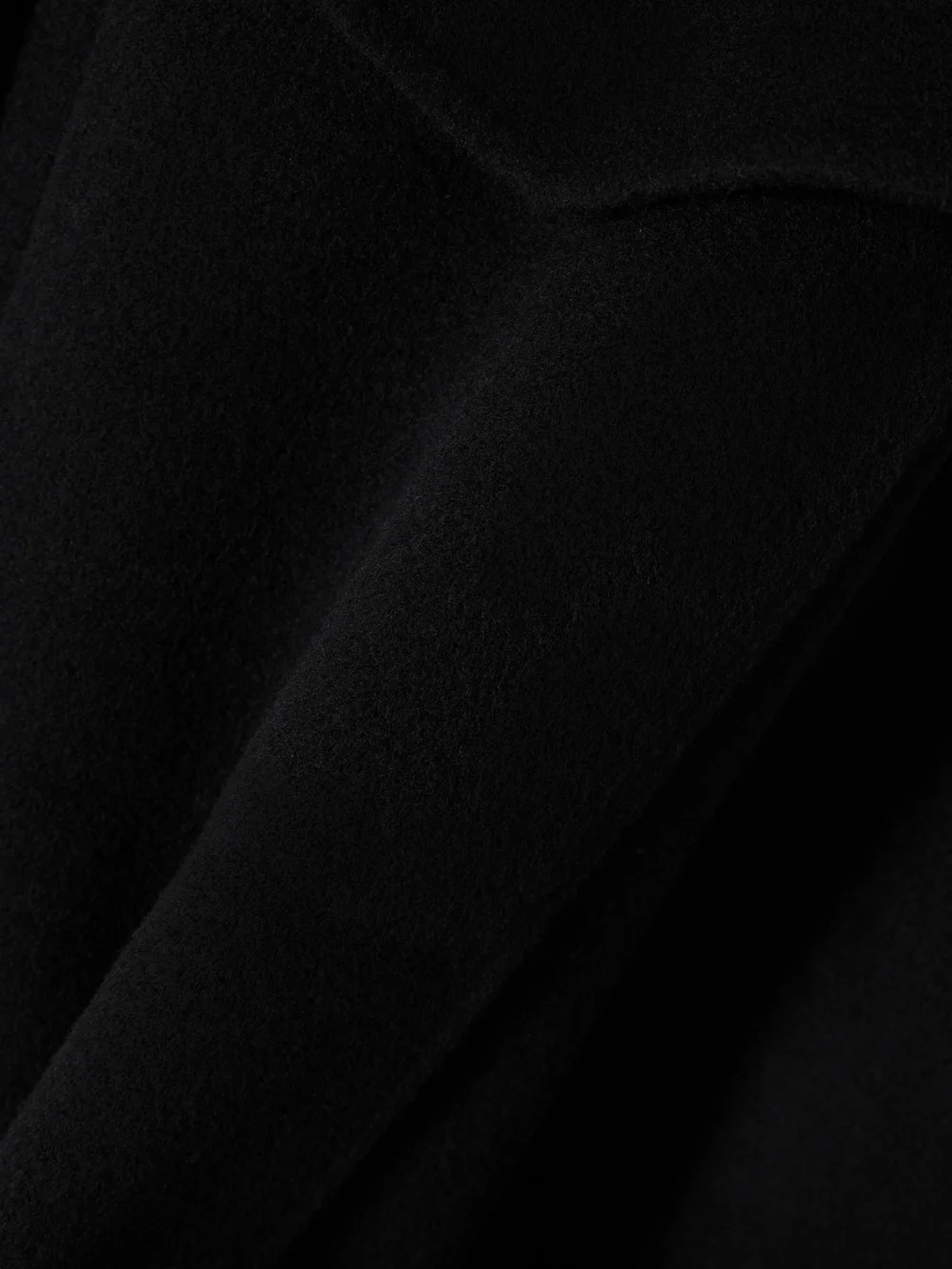 Close-up detail of the Another Tomorrow Wool Jacket