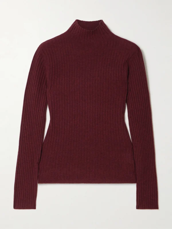 Arch4 Ariana Ribbed Cashmere Turtleneck Sweater