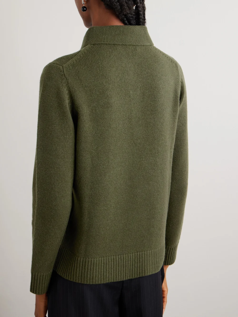 Back view of the Arch4 Bessi Cashmere Polo Sweater