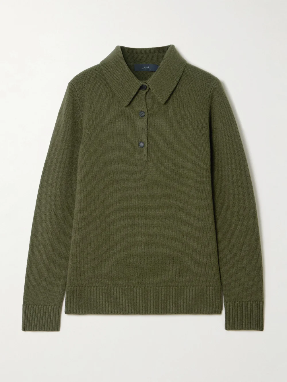 Arch4 Bessi Cashmere Polo Sweater in green