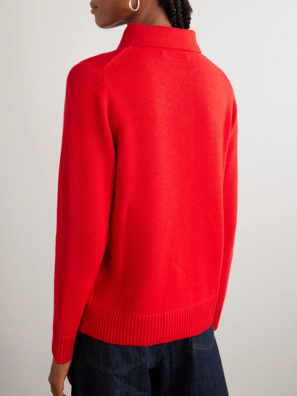 Back view of the Arch4 Bessi Cashmere Polo Sweater