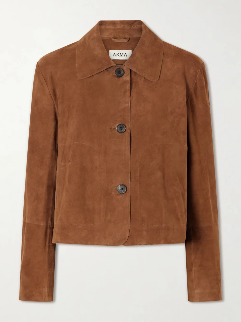Arma Emy Suede Jacket in brown