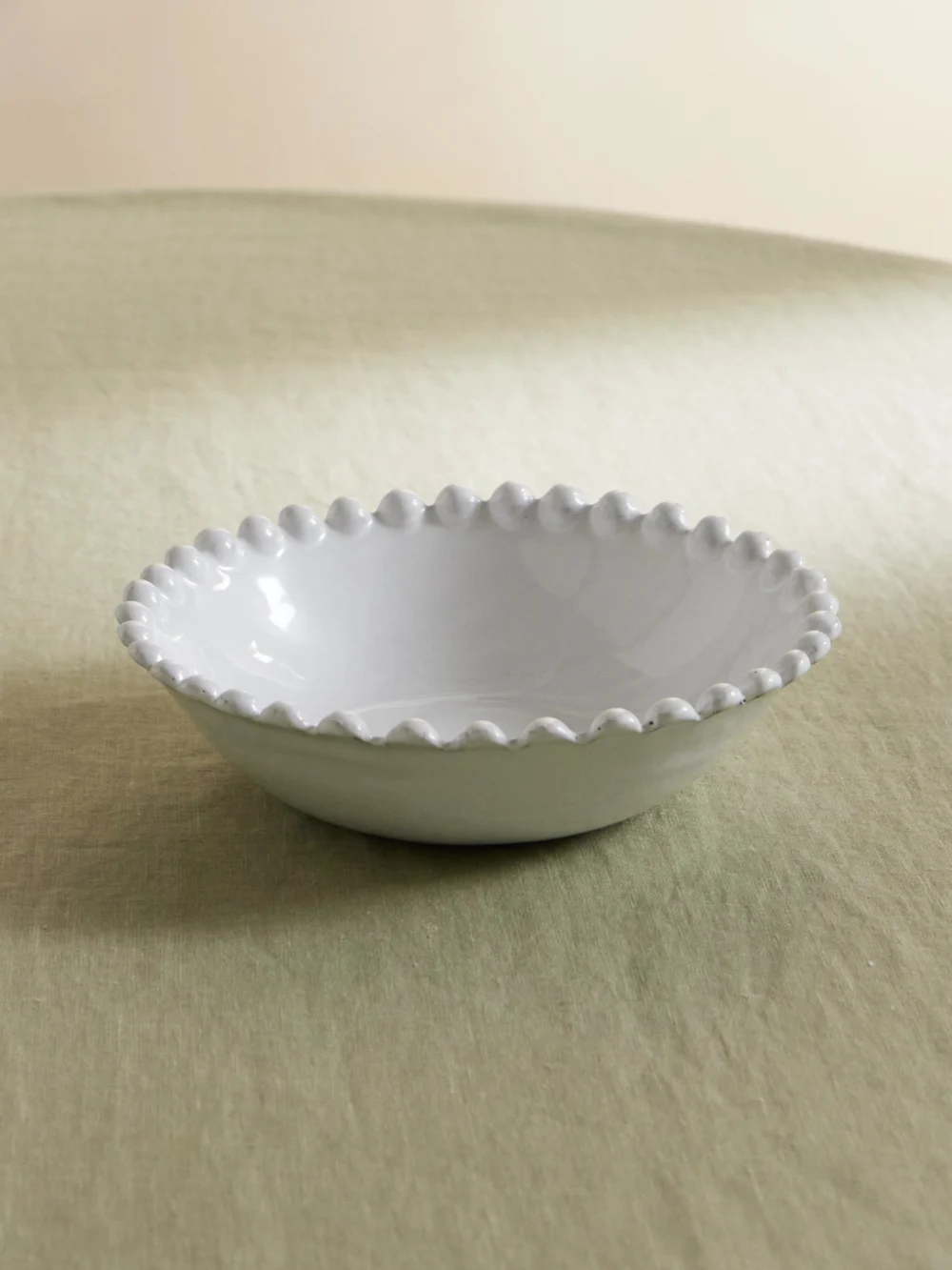 Astier De Villatte Adélaïde Small Ceramic Soup Plate in white
