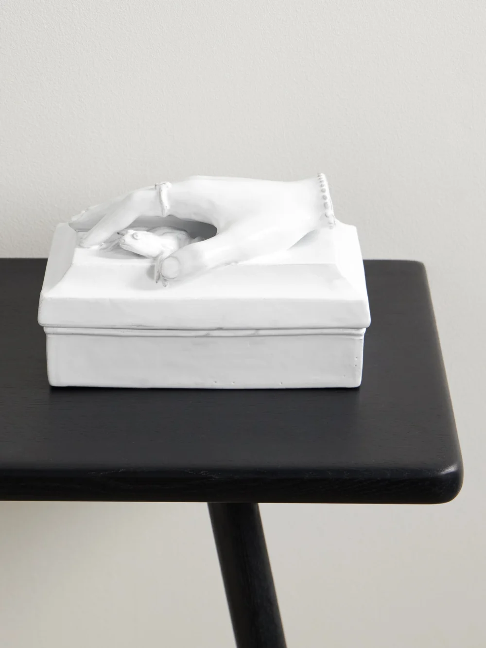 Astier De Villatte + Serena Carone Mon Prince Ceramic Jewelry Box in white