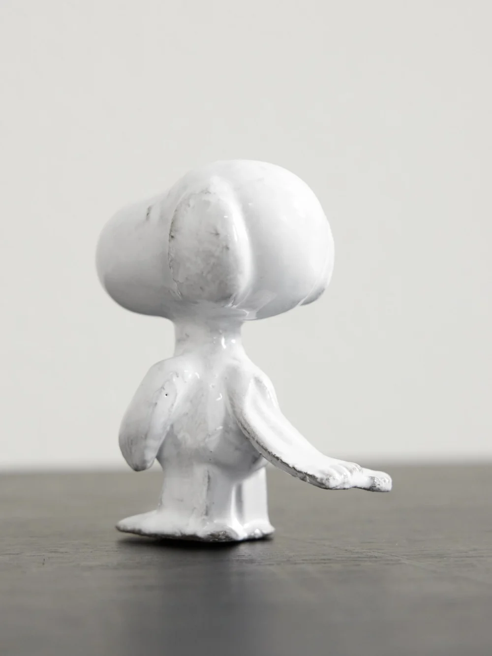 Close-up detail of the Astier De Villatte Snoopy Ceramic Ornament
