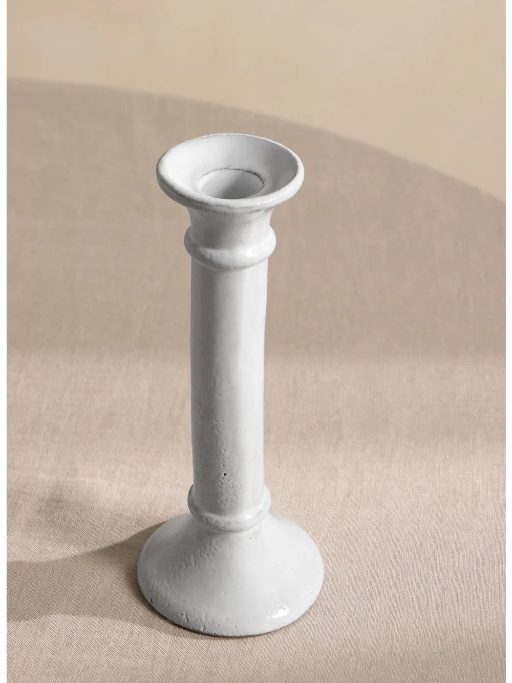 Astier De Villatte Sobre Ceramic Candlestick in white