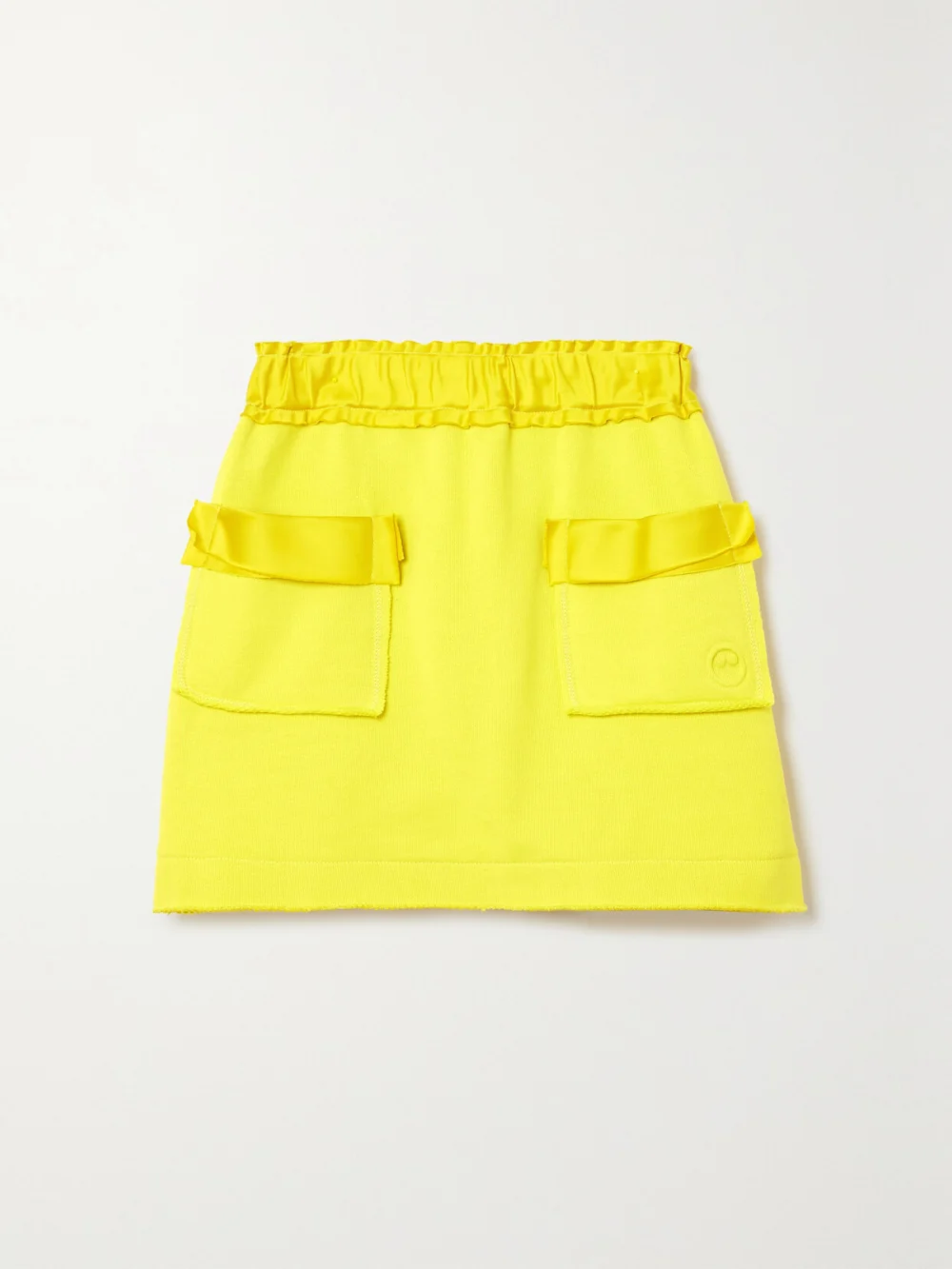 Az Factory Free to Organic Cotton and Seacell-blend Mini Skirt in yellow