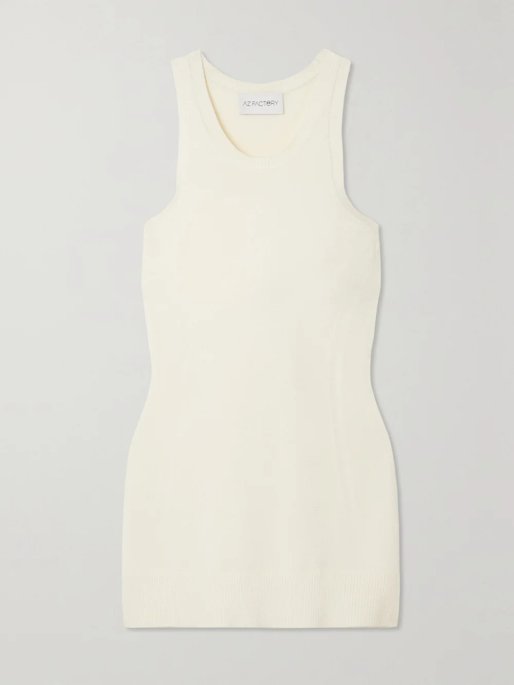 Az Factory Mybody Stretch-knit Tank in white