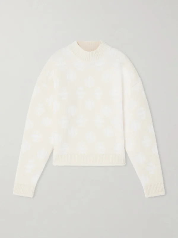 Aztech Mountain Oversized Jacquard-knit Wool-blend Sweater