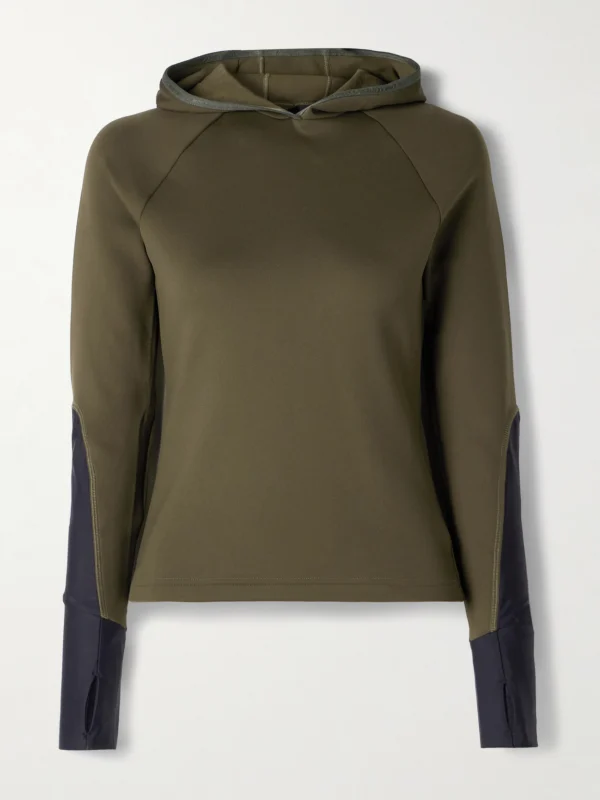 Aztech Mountain Paneled Stretch-jersey Hoodie