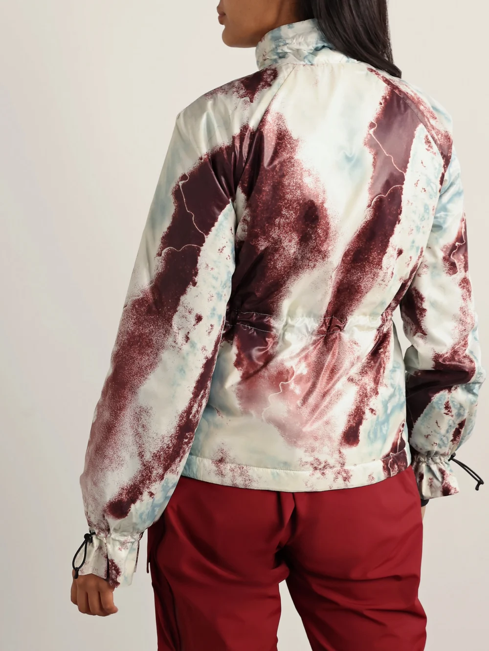 Back view of the Aztech Mountain Printed Shell Down Jacket