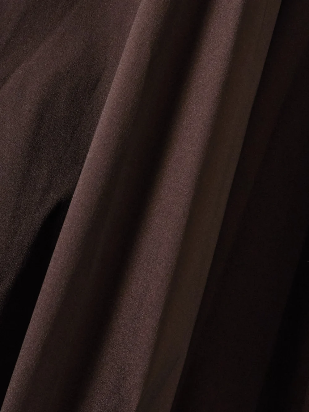 Close-up detail of the Bernadette Kennedy Taffeta Maxi Skirt