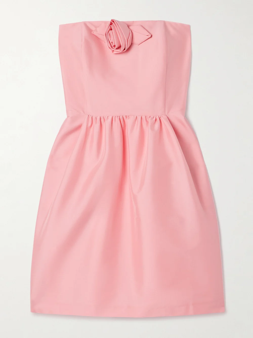 Bernadette Lena Embellished Taffeta Mini Dress in blush