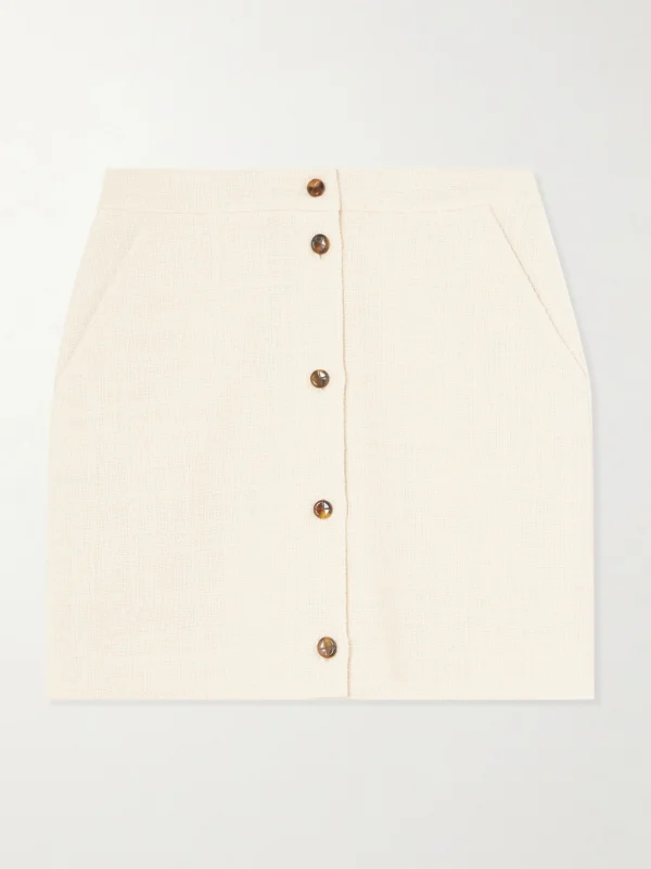 BLAZÉ Milano Missy Appaloosa Cotton-blend Tweed Mini Skirt