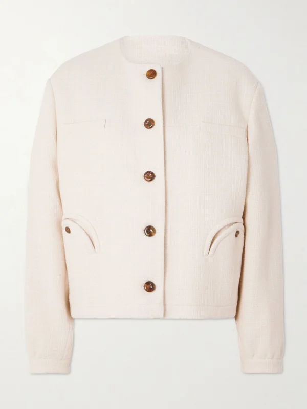 BLAZÉ Milano Missy Gliss Cotton-blend Tweed Jacket