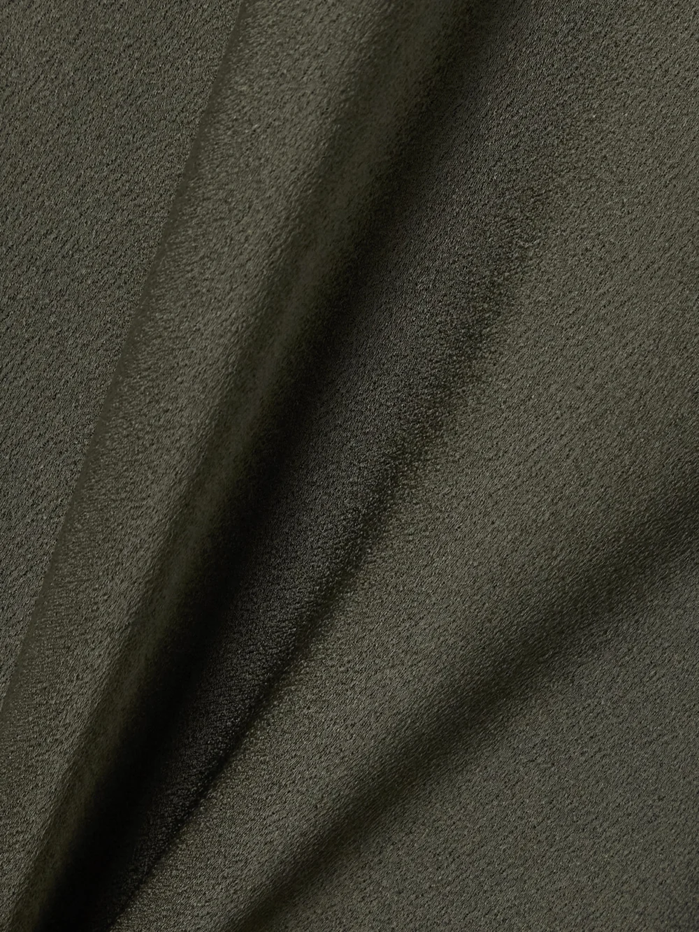 Close-up detail of the BLAZÉ Milano Skyros Satin Midi Dress