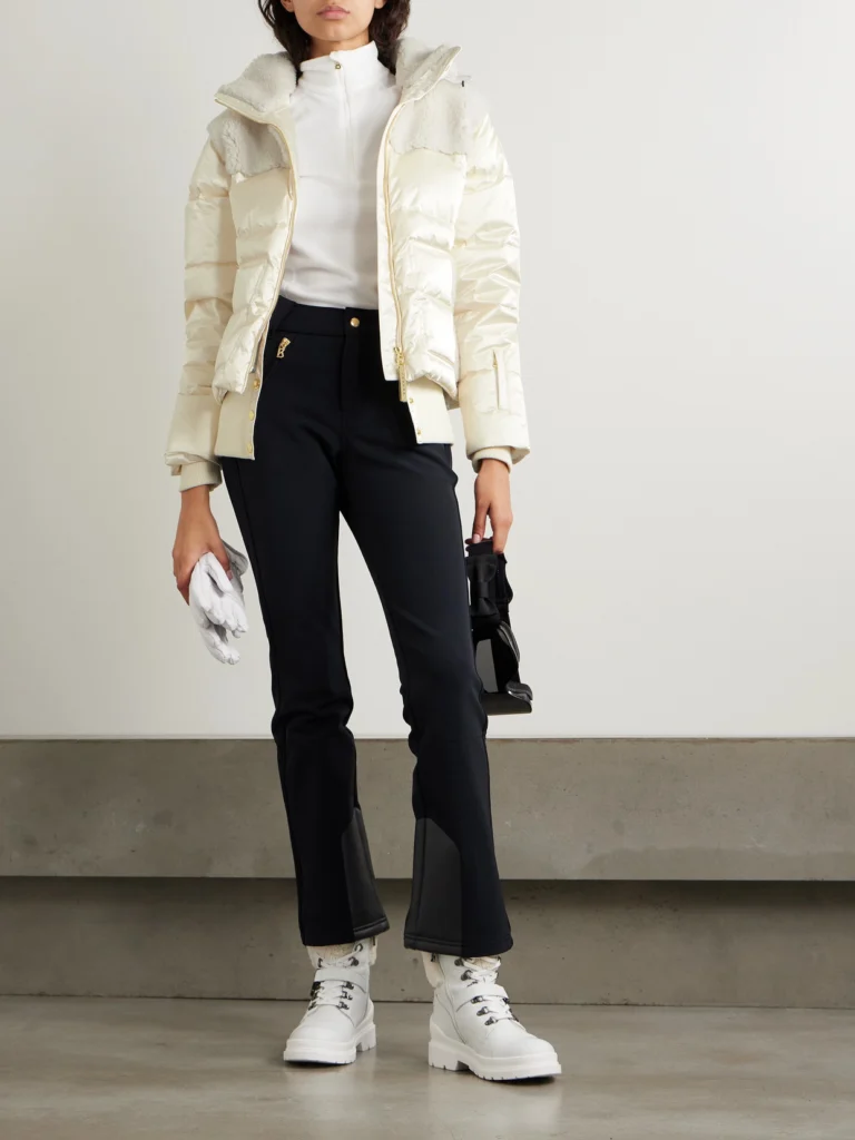 Bogner Dia Hooded Shearling-trimmed Quilted Down Ski Jacket