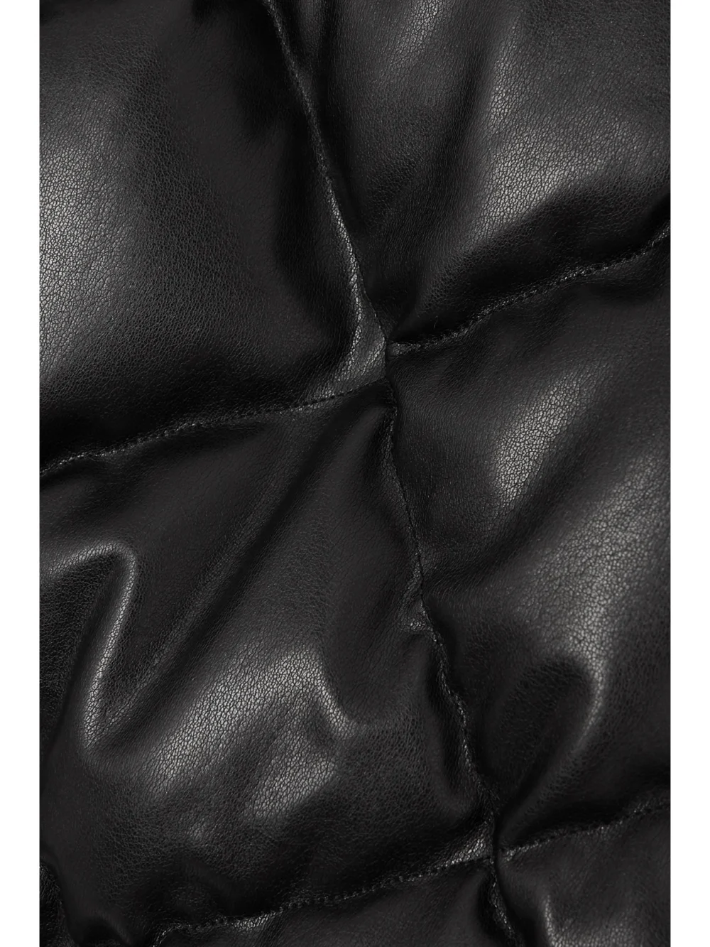 Close-up detail of the Bogner Lissi-d Hooded Layered Quilted Faux-leather and Shell Jacket