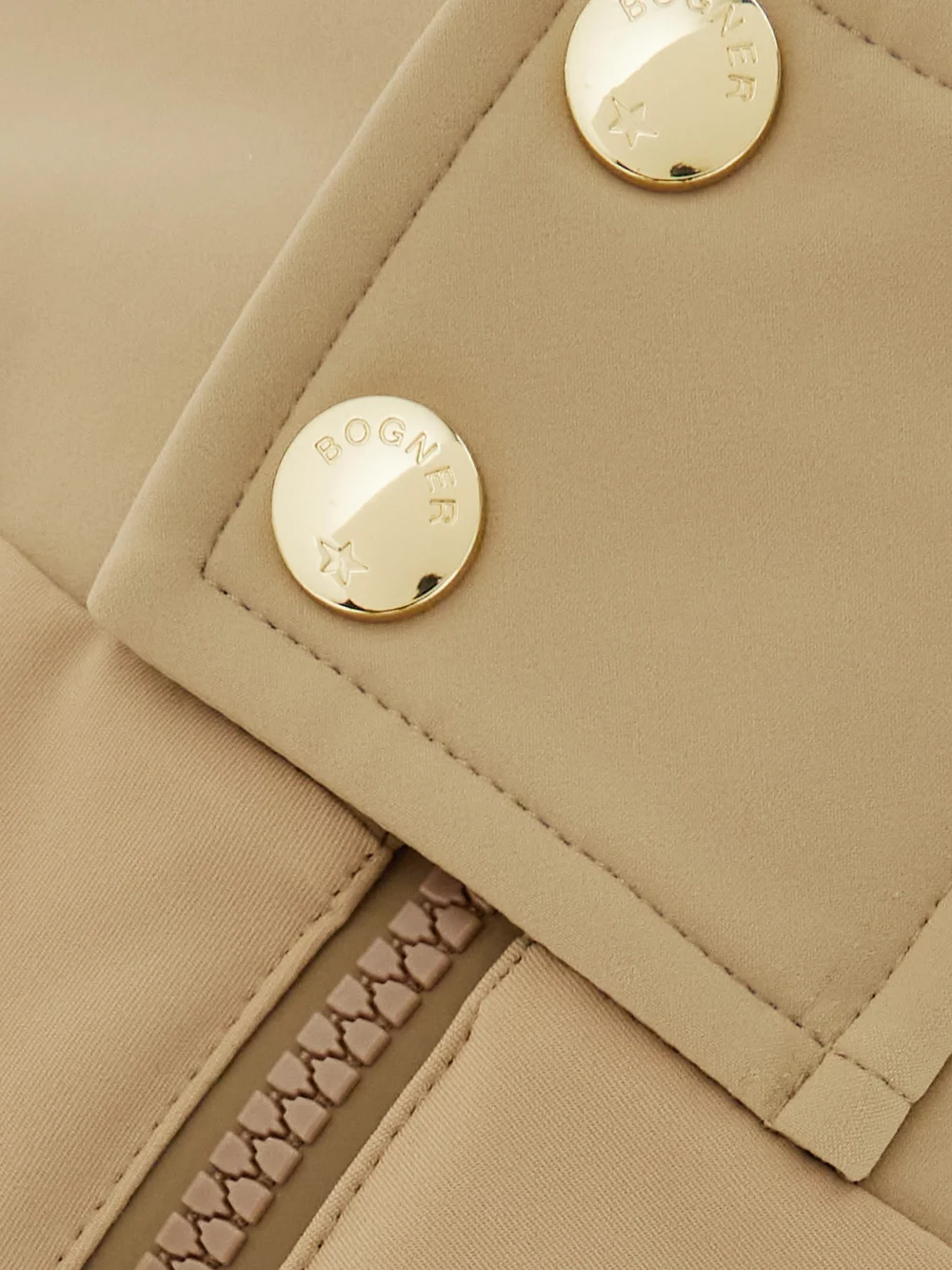 Close-up detail of the Bogner Maren Layered Straight-leg Ski Pants