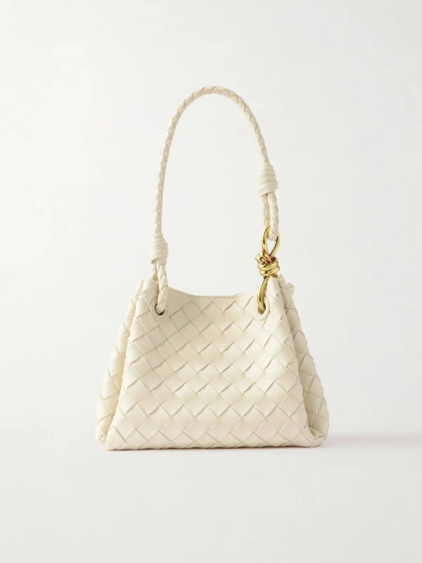 Bottega Veneta Parachute Small Intrecciato Leather Shoulder Bag