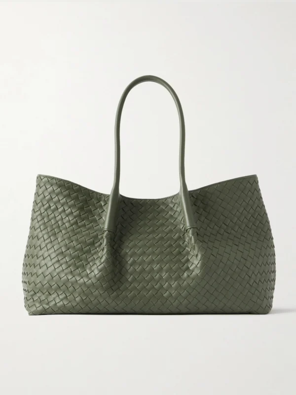Bottega Veneta Pinacoteca Medium Intrecciato Leather Tote