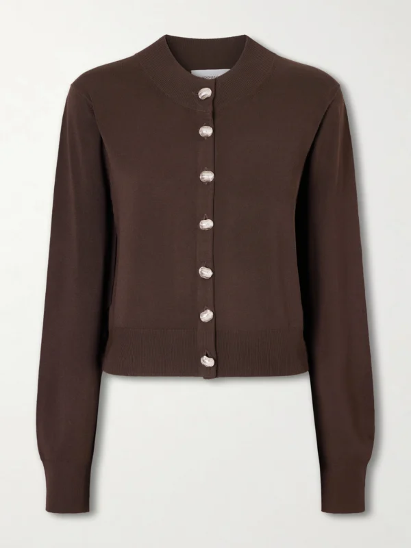 Brandon Maxwell Aubrey Knitted Cardigan