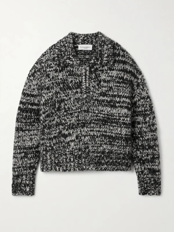 Brandon Maxwell The Posie Space-dyed Cashmere and Silk-blend Sweater