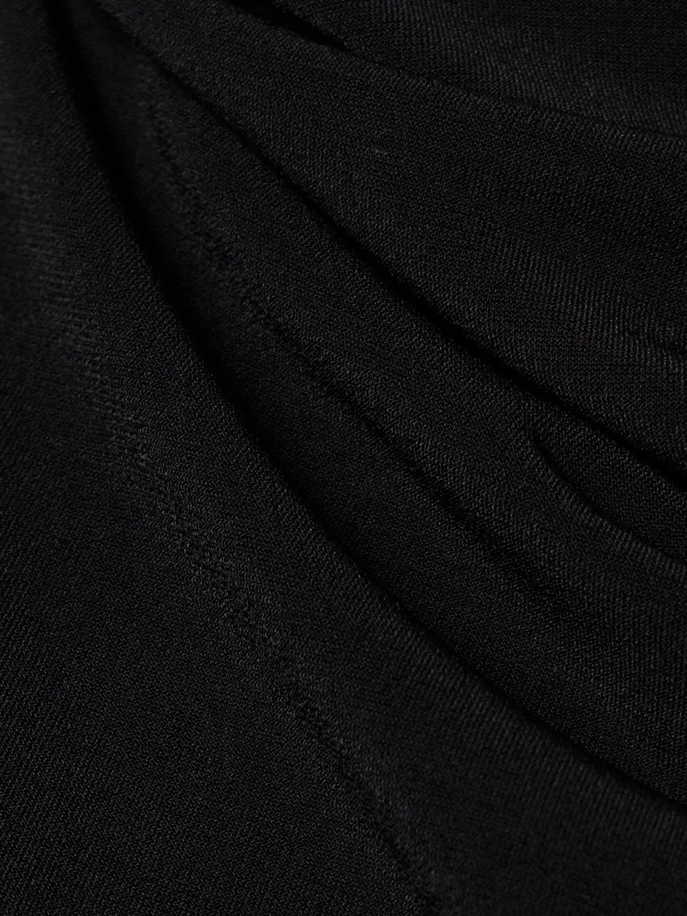 Close-up detail of the Brandon Maxwell The Presley Cape-effect Draped Stretch-jersey Gown