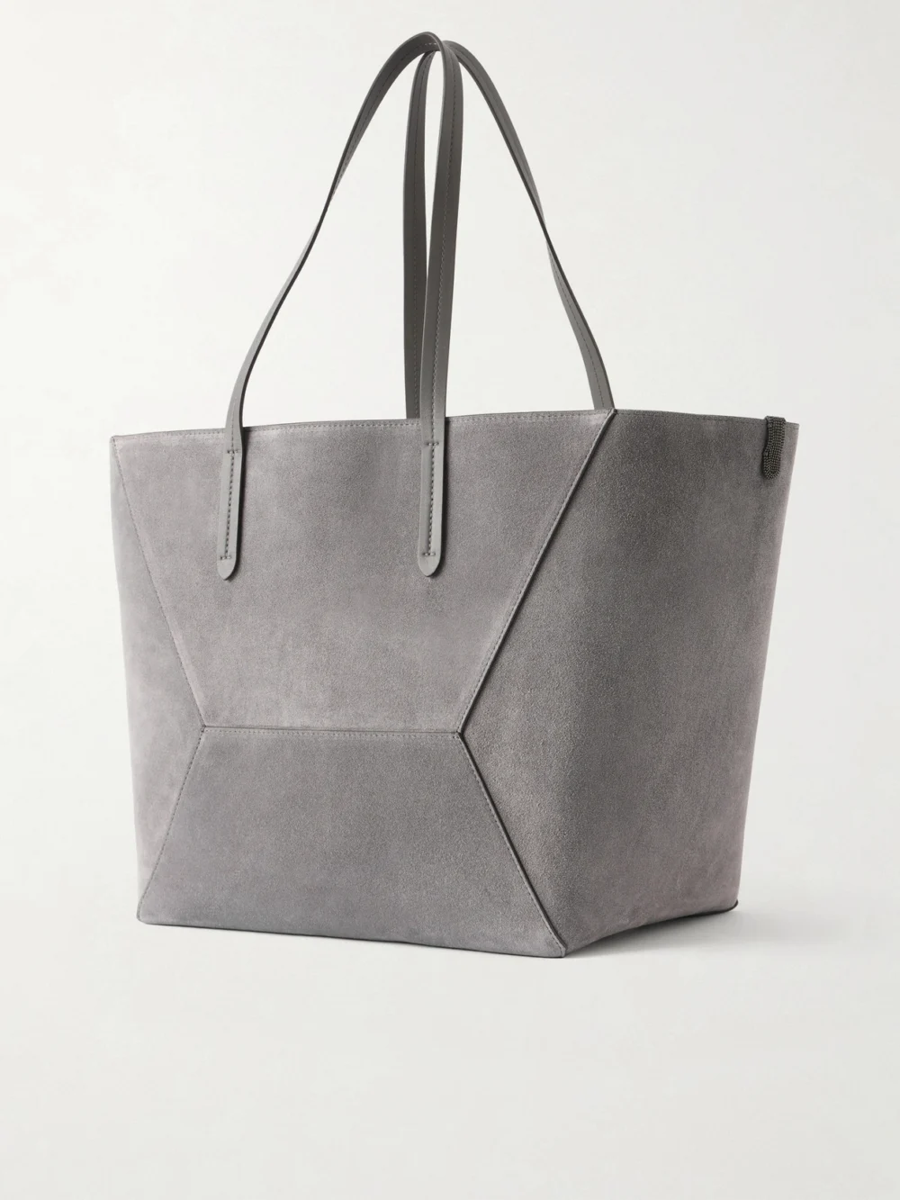 Back view of the Brunello Cucinelli Maxi Suede Tote