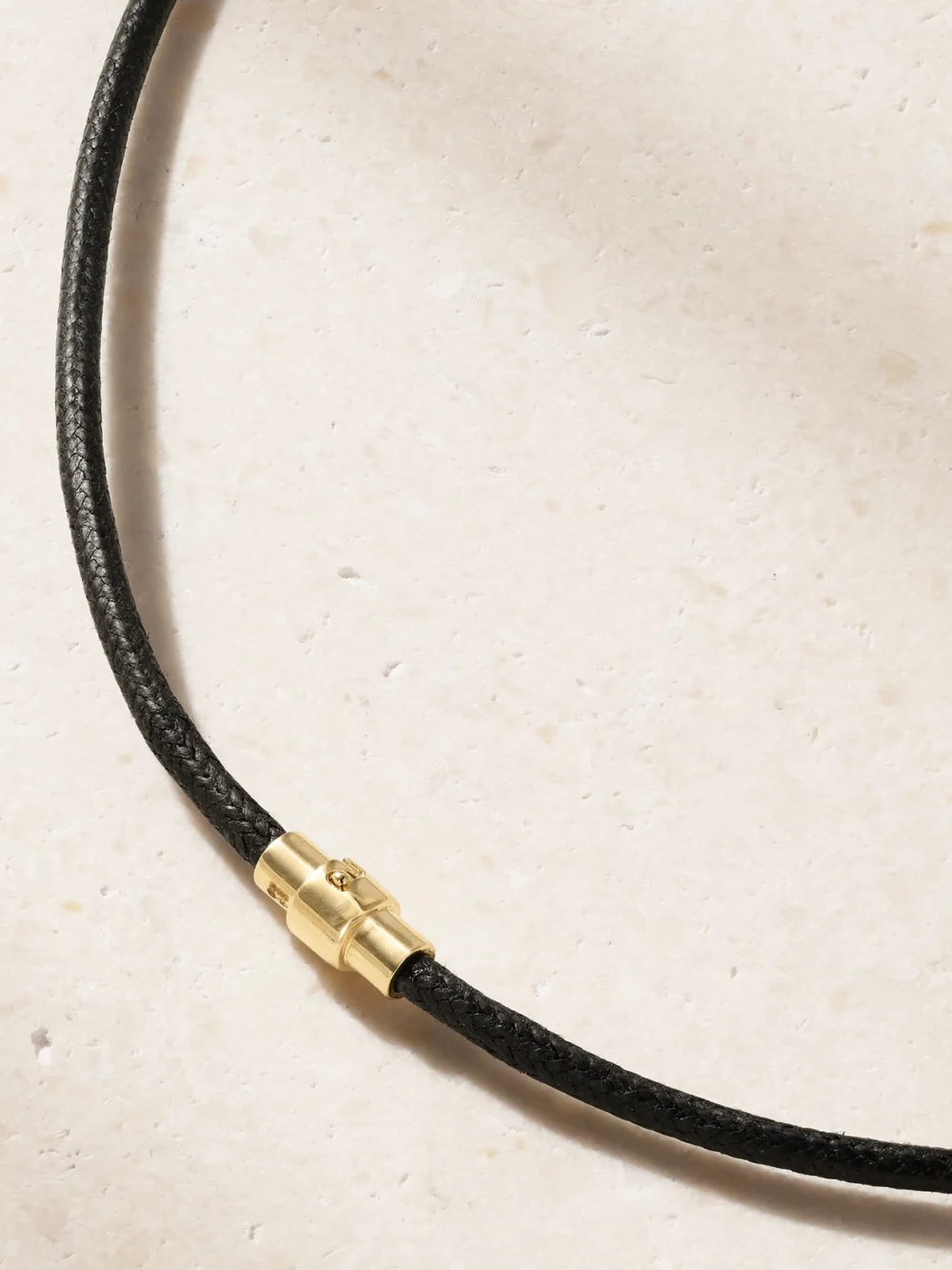 Back view of the By Pariah The Essential 14-karat Recycled Gold, White Topaz and Diamonds Pendant