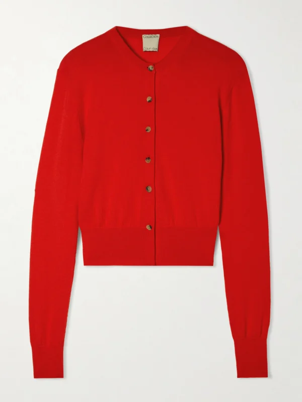 Calvin Klein Collection Lila Wool Cardigan