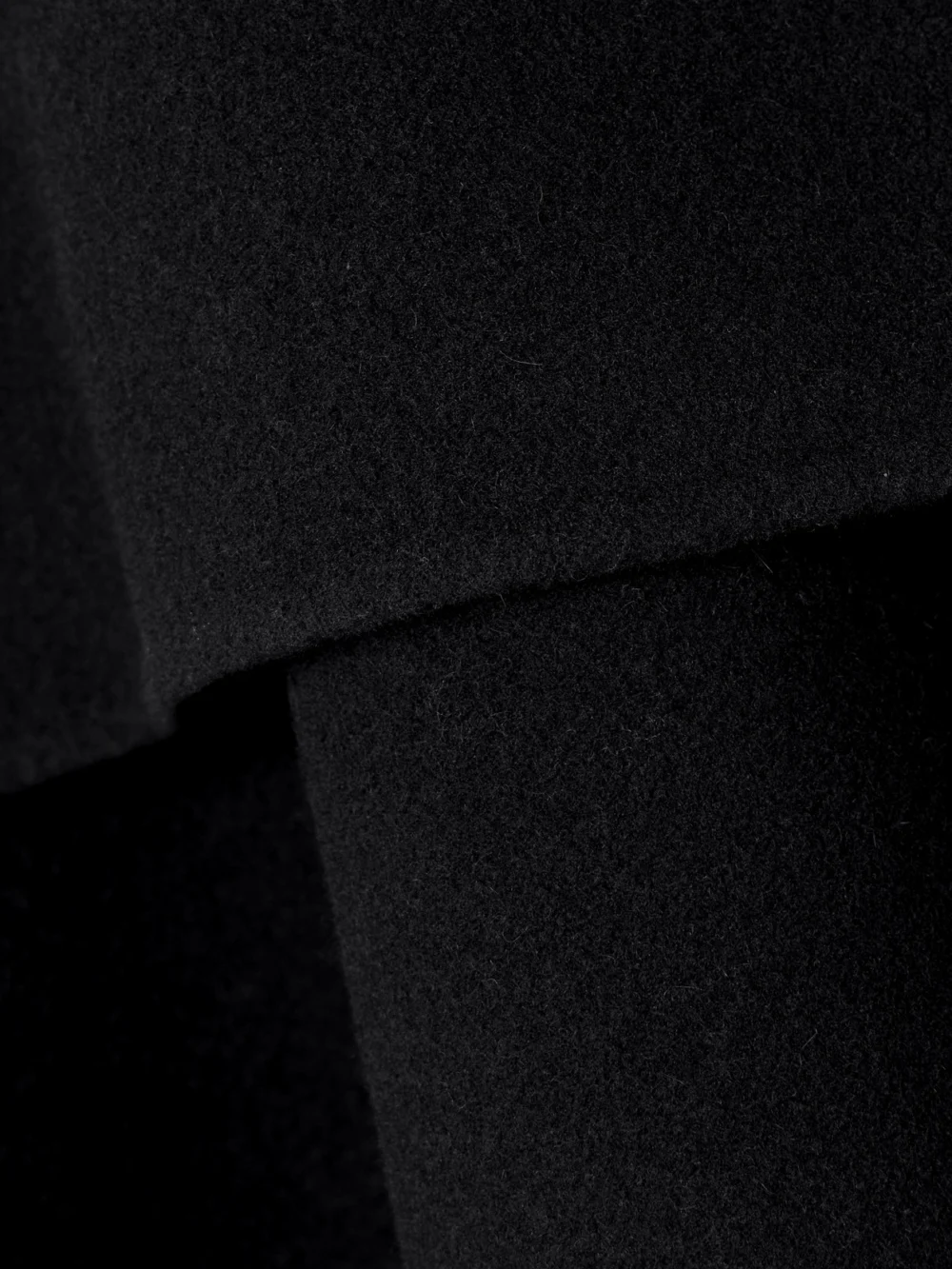 Close-up detail of the Calvin Klein Collection Taylor Wool and Cashmere-blend Cape