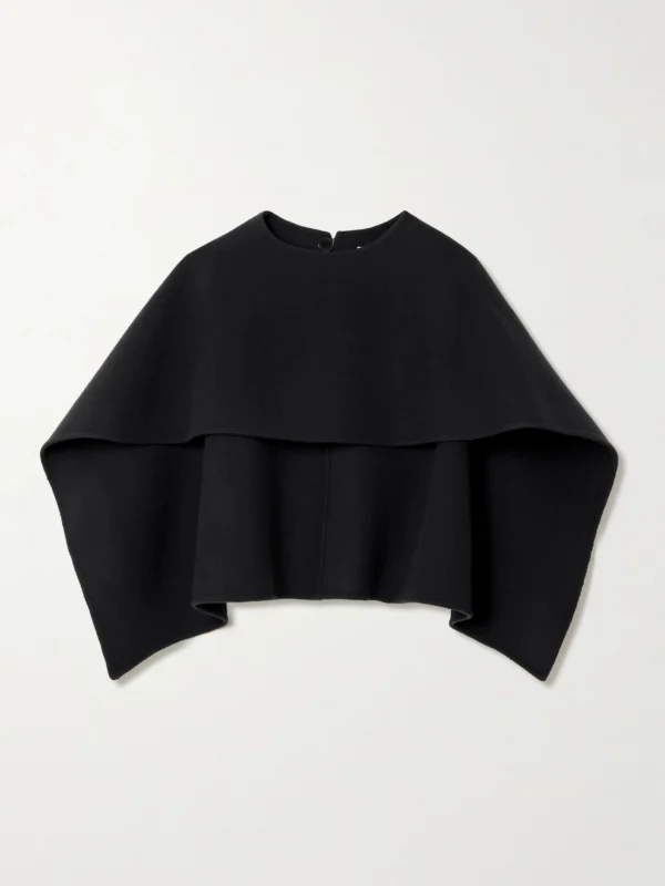 Calvin Klein Collection Taylor Wool and Cashmere-blend Cape