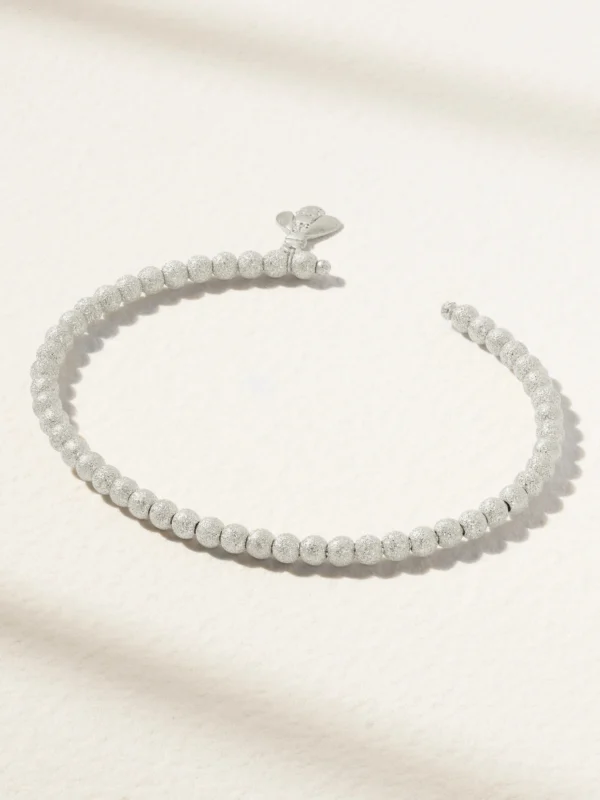 Carolina Bucci Florentine Finish 18-karat White Gold Bracelet