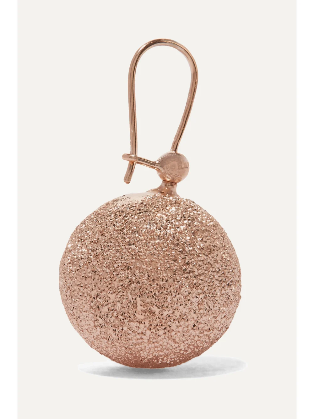 Back view of the Carolina Bucci Mirador 18-karat Rose Gold Earrings