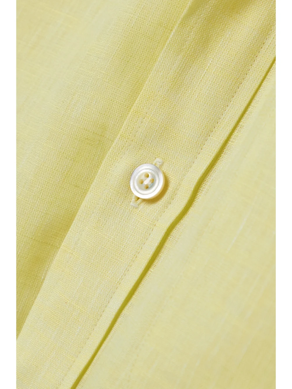 Close-up detail of the Charvet Elysee Oversized Linen Nightdress