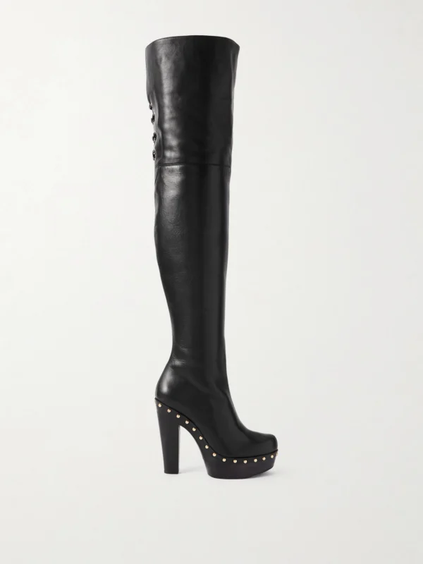 Chloé Studded Leather Over-the-knee Boots