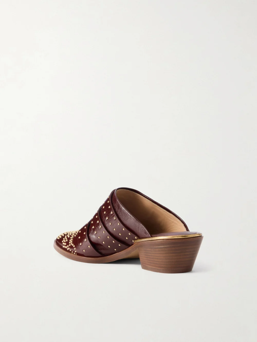 Back view of the Chloé Susanna Studded Leather Mules