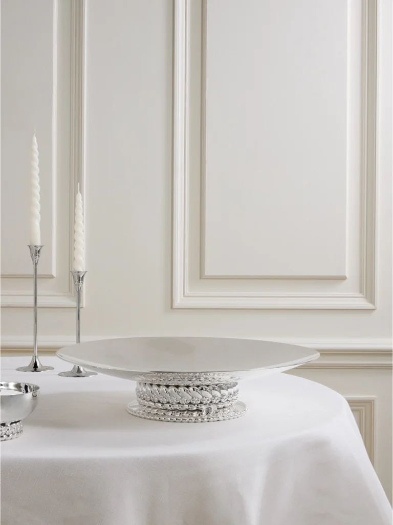 Christofle Babylone Embellished Silver-plated Serving Dish