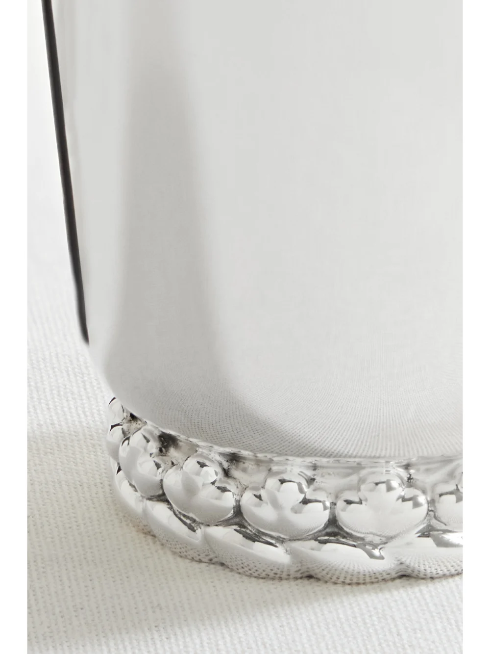 Close-up detail of the Christofle Babylone Silver-plated Cup