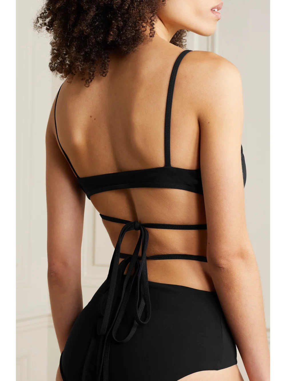 Back view of the Christopher Esber Cutout Tie-back Bikini Top